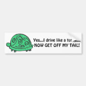 Schildpad Bumpersticker (Voorkant)