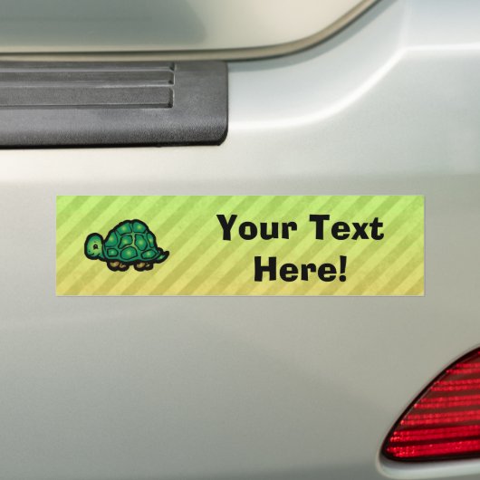 Schildpad Bumpersticker (Op auto)