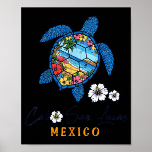 Schildpad Cabo San Lucas Mexico Vakantie Zomer Man Poster