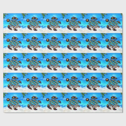 Schildpad Cadeaupapier (Vlak)