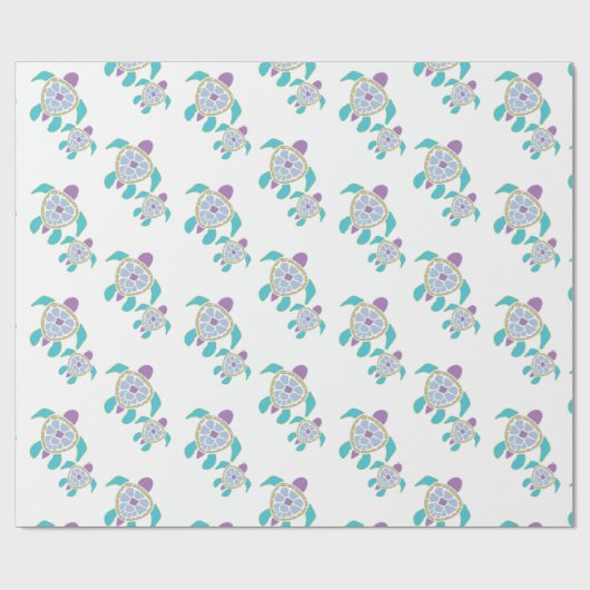 Schildpad Cadeaupapier (Vlak)