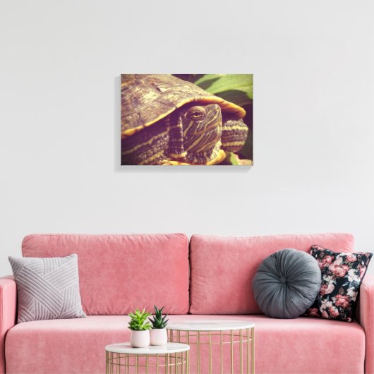Schildpad Canvas Afdruk (Insitu (Woonkamer))