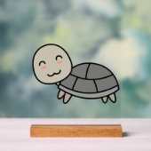 Schildpad cartoon dier acryl bord (Neutraal)