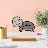 Schildpad cartoon dier acryl bord (Huwelijk)