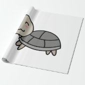 Schildpad cartoon dier cadeaupapier (Uitgerold)