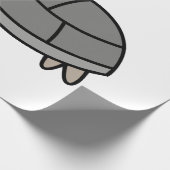 Schildpad cartoon dier cadeaupapier (Hoek)