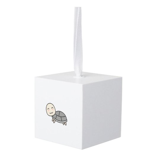 Schildpad cartoon dier decoratie (Achter hoekig)