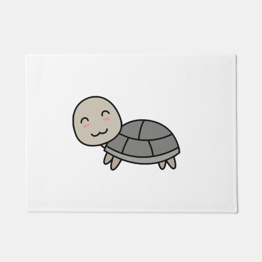 Schildpad cartoon dier deurmat (Voorkant)