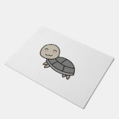 Schildpad cartoon dier deurmat (Schuin)