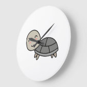 Schildpad cartoon dier grote klok (Hoek)