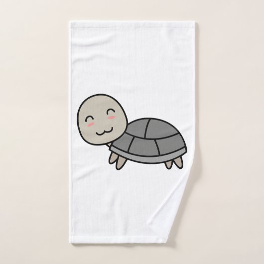 Schildpad cartoon dier handdoek (Handdoek)