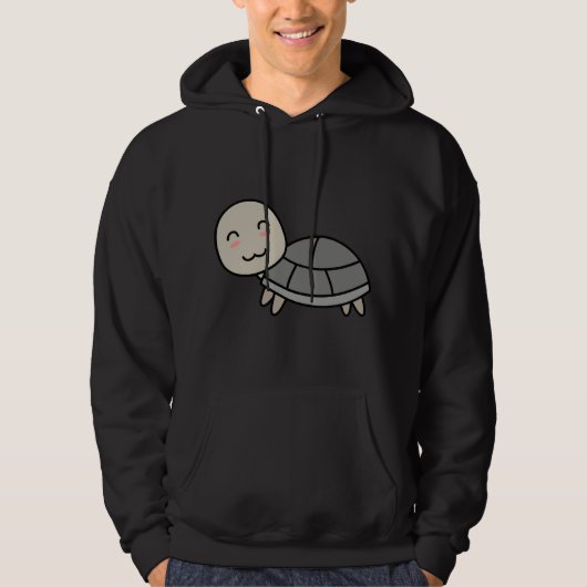 Schildpad cartoon dier hoodie (Voorkant)