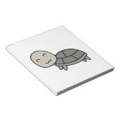 Schildpad cartoon dier notitieblok (Schuin)