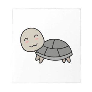 Schildpad cartoon dier notitieblok