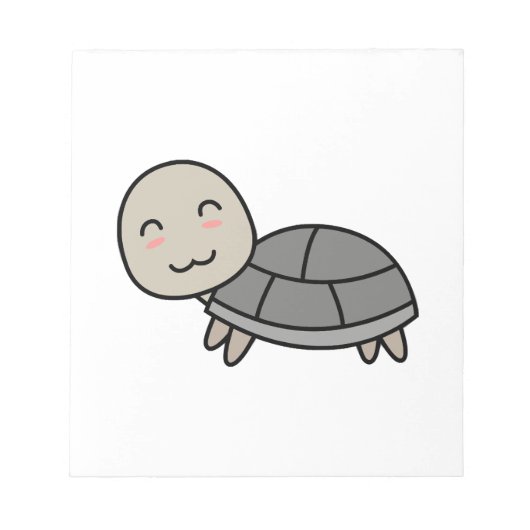 Schildpad cartoon dier notitieblok (Voorkant)