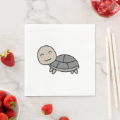 Schildpad cartoon dier servet (Insitu)