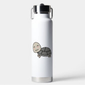 Schildpad cartoon dier waterfles (Voorkant)