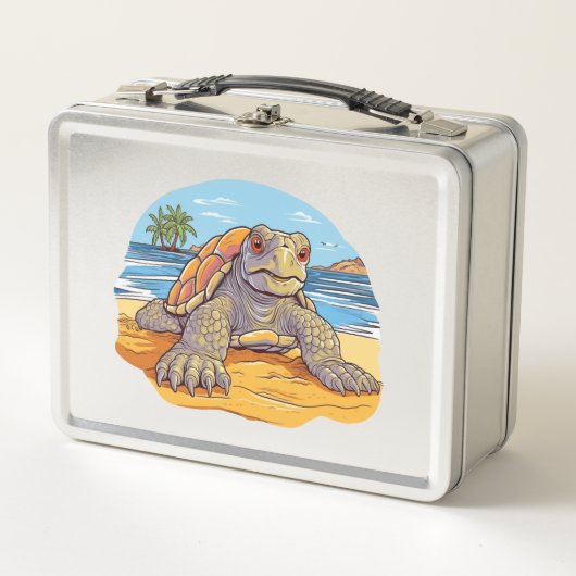 Schildpad Cartoon strand (Voorkant)