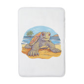 Schildpad Cartoon strand Badmat (Voorkant Verticaal)