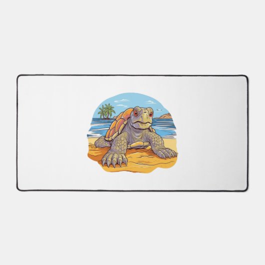 Schildpad Cartoon strand Bureaumat (Voorkant)