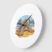 Schildpad Cartoon strand Grote Klok (Hoek)
