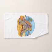 Schildpad Cartoon strand Handdoek (Handdoek)