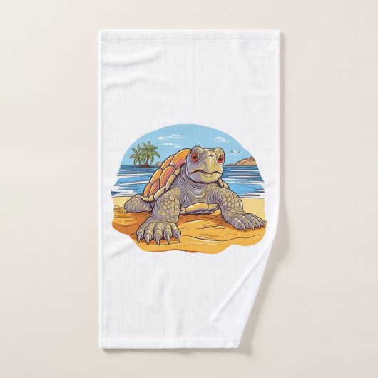 Schildpad Cartoon strand Handdoek (Handdoek)