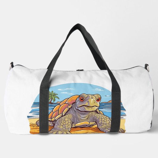 Schildpad Cartoon strand Plunjezak (Voorkant)