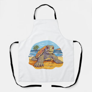 Schildpad Cartoon strand Schort