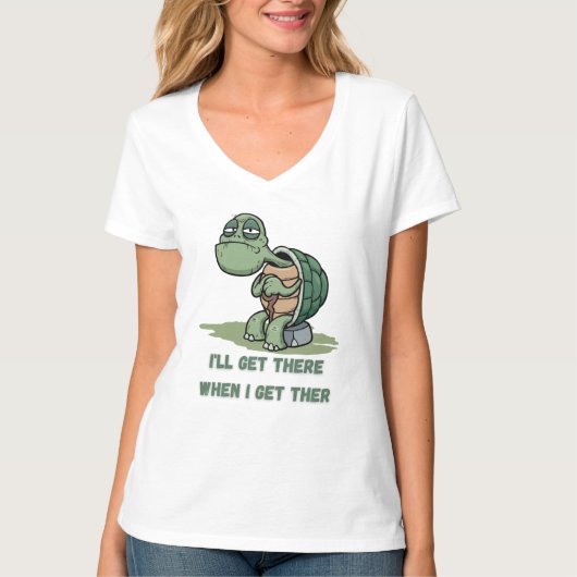 schildpad-cartoon t-shirt (Voorkant)