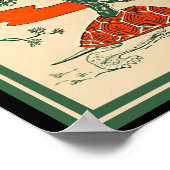  schildpad, Chinese padschildpad (kopie) Poster (Hoek)