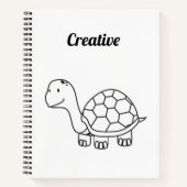 Schildpad creatief schetsboek notitieboek (Voorkant)