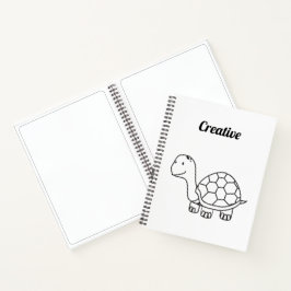 Schildpad creatieve schets notitieboek