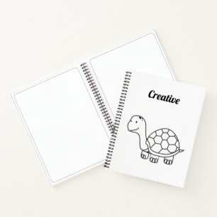 Schildpad creatieve schets notitieboek