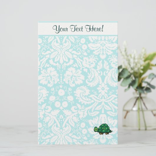 schildpad; Cute Briefpapier (Staand voorkant)