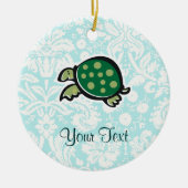 schildpad; Cute Keramisch Ornament (Voorkant)
