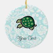 schildpad; Cute Keramisch Ornament (Achterkant)