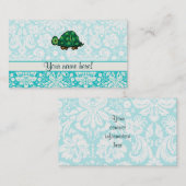 schildpad; Cute Visitekaartje (Voorkant / Achterkant)