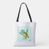 Schildpad Dancing Design - Leuke & grillige tas vo (Achterkant)