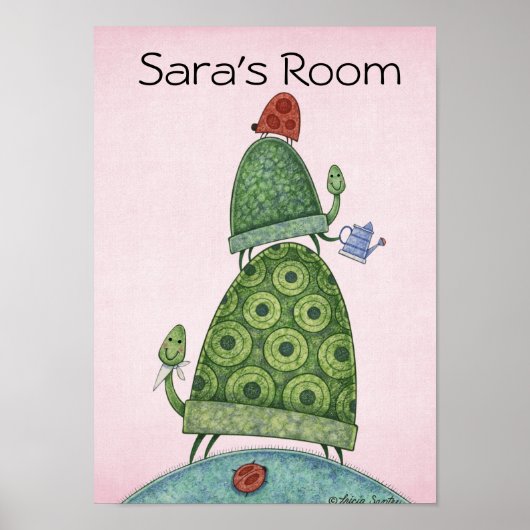 Schildpad Dans Poster (Voorkant)