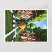 Schildpad de winnaar. feestdagenkaart (Voorkant)