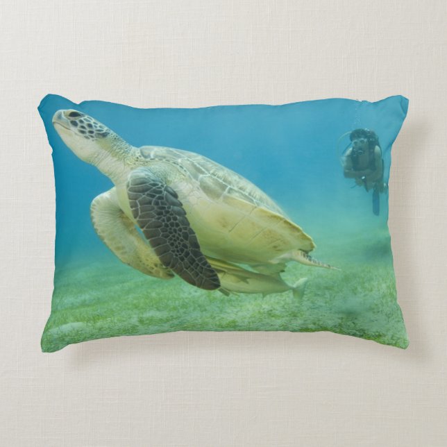 Schildpad Decoratief Kussen (Voorkant)