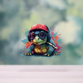 schildpad dier kunst ik cool schattige schildpad  acryl bord (Neutraal)