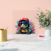 schildpad dier kunst ik cool schattige schildpad  acryl bord (Huwelijk)