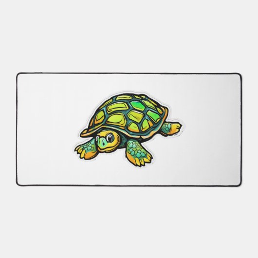 Schildpad Dier Schildpad Groen Bureaumat (Voorkant)