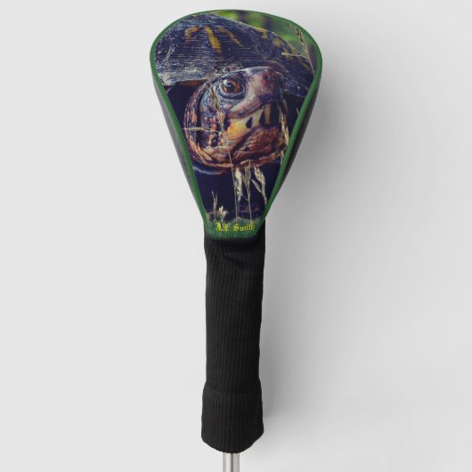 Schildpad Dier Trendy Bestuurder Golfheadcover (Voorkant)