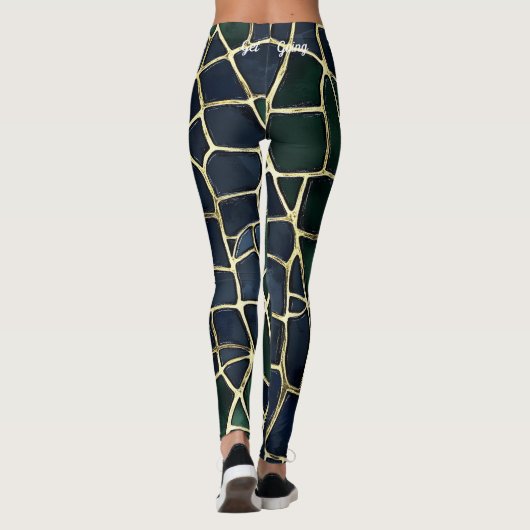 Schildpad Dierenprint Leggings (Achterkant)
