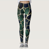Schildpad Dierenprint Leggings (Voorkant)