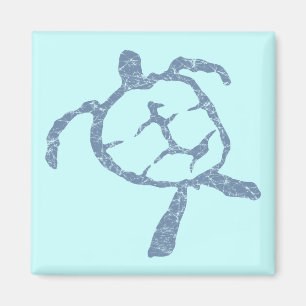 schildpad-donkerblauw magneet