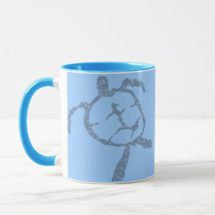 schildpad-donkerblauw mok